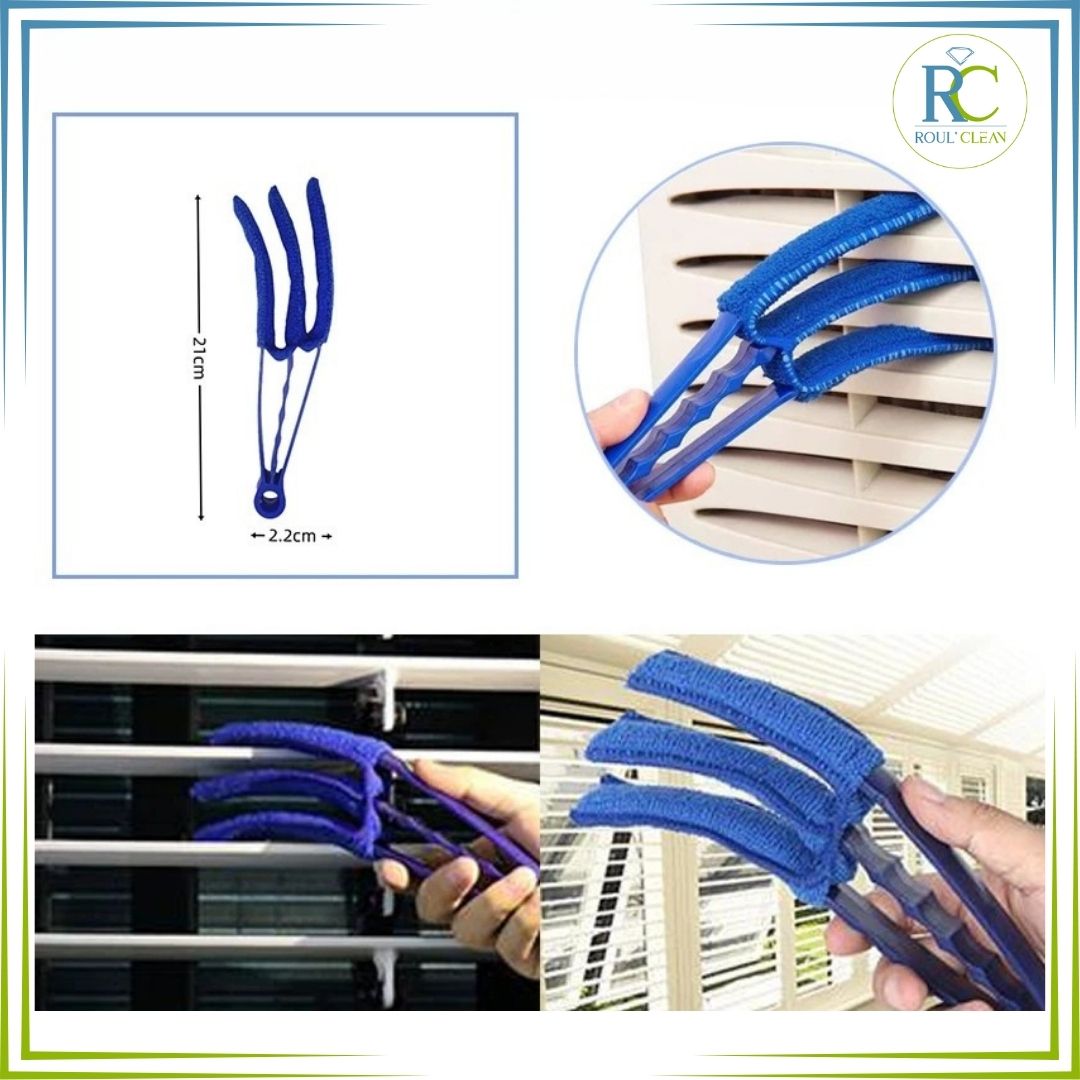Mise en action de la brosse pour les grilles d'aérations