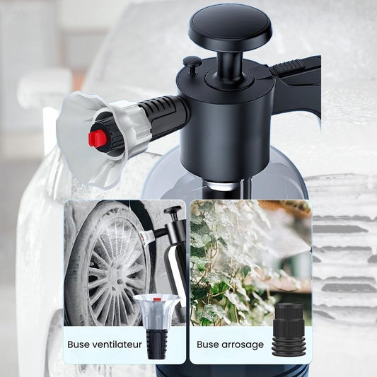 détail sur les buses du pulvérisateur de mousse voiture