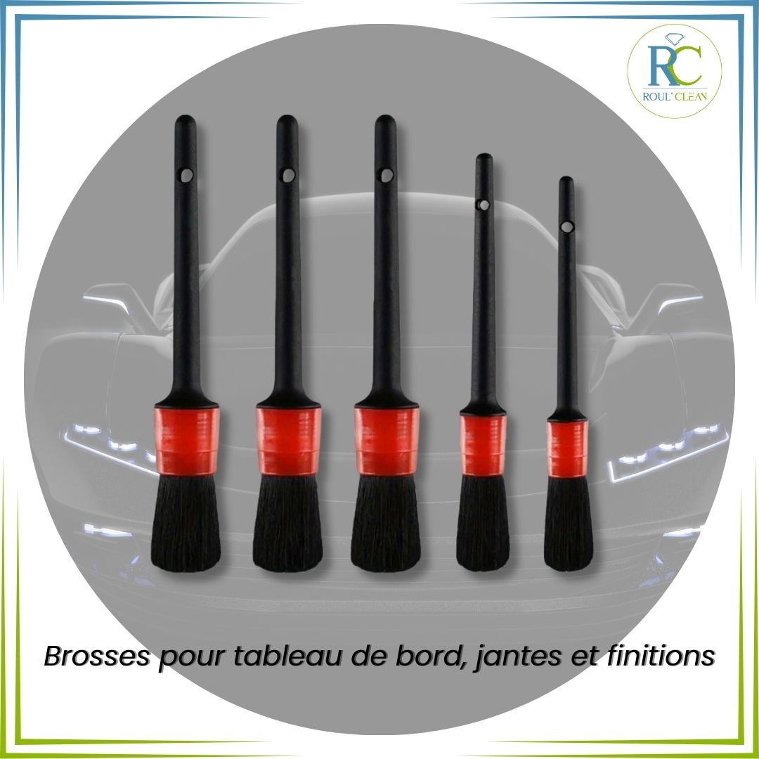 présentation des 5 brosses detailing